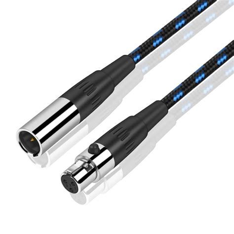 Dremake mini xlr 3 pinos fêmea para mini xlr 3 pinos macho cabo de