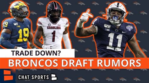 Denver Broncos Rumors Today: Trade Down In The 2021 NFL Draft ...