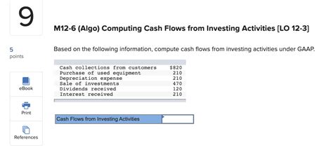 Solved 3 M12 4 Algo Computing Cash Flows From Operating