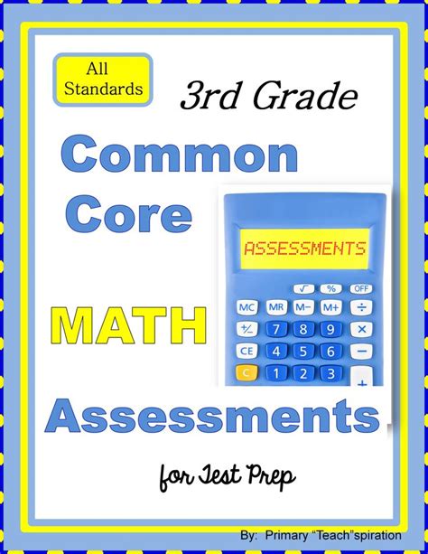 3rd Grade Test Prep Math Assessments For Common Core {all Standards} Math Test Prep Math