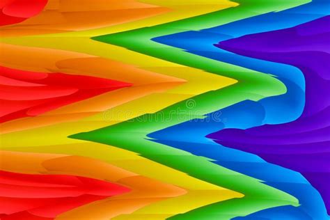 Motion Blurred Picture Of A Gay Rainbow Flag During Pride Parade Concept Of Lgbt Rights Stock