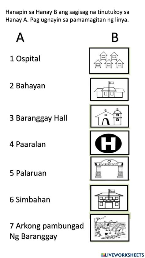 Pagtukoy ng mga sagisag sa mapa worksheet | Worksheets, Worksheets for ...