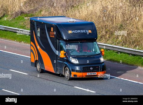 2008 Black Orange Fiat Ducato 35 Maxi 160 M Jet Horsebox Van Animal