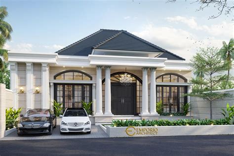 Desain Rumah Klasik Lantai Emporio Architect