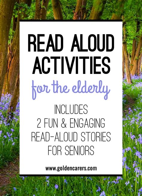 Read Aloud Activities for the Elderly