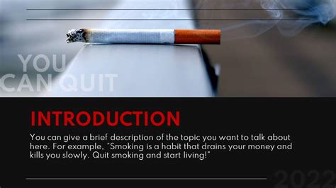 Smoking Powerpoint Template