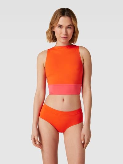 Mymarini Bikini Oberteil In Two Tone Machart Orange Online Kaufen