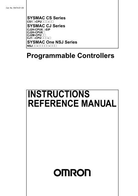 Automation Systems Programmable Logic Controllers