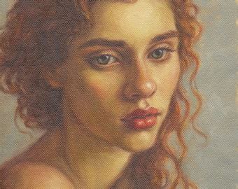 Female Figure Art Print From Original Oil Painting Nude Etsy