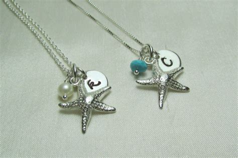 Bridesmaid T Set Of 6 Beach Wedding Jewelry Starfish