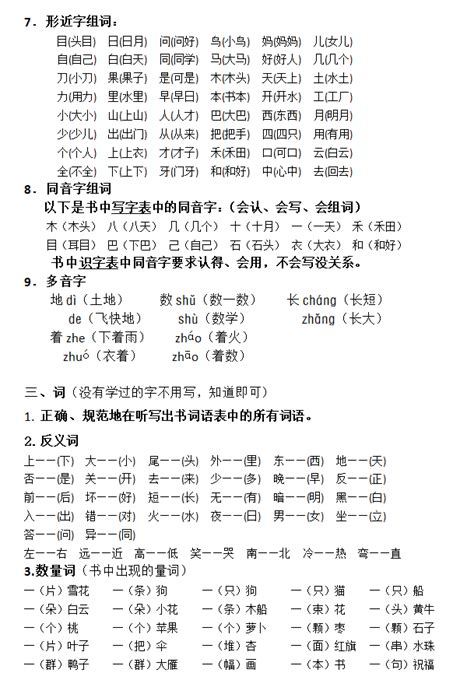 2018部编版一年级语文上册复习知识点总结 3 一年级 幼教网