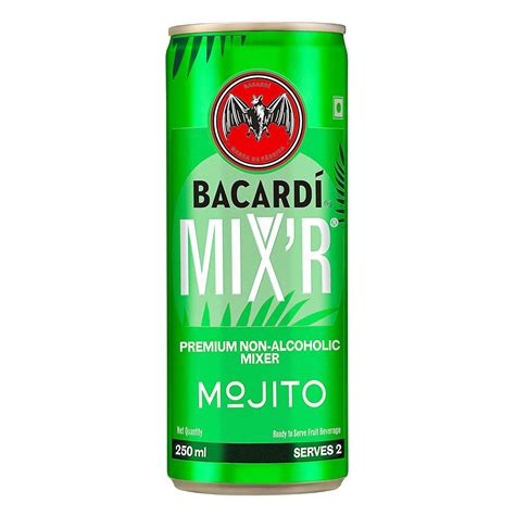 Bacardi Mixers Mojito 250 Ml Can Non Alcoholic Premium Mixer