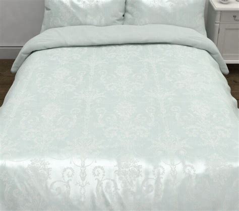 Laura Ashley Josette Jacquard Duck Egg Duvet Cover Single And 2