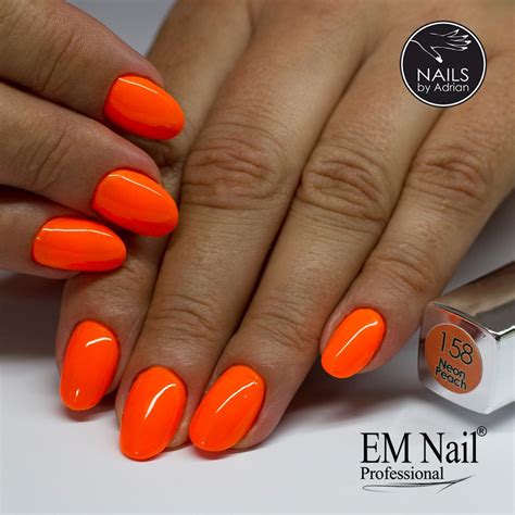 Lakier Hybrydowy Neon Peach Neon Peach Manicure Hybrydowy