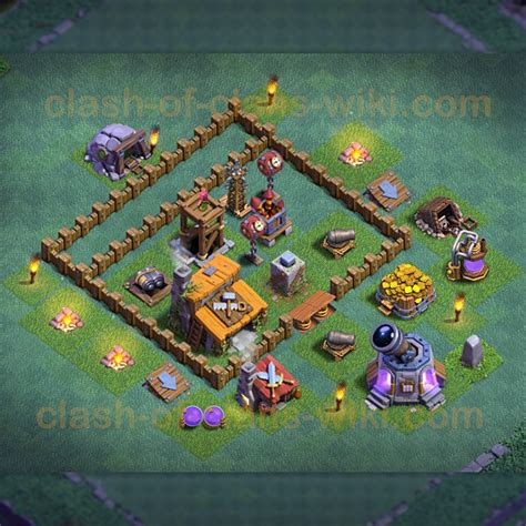 Meisterhütte Lvl 3 Base Layout Nachtdorf Coc Clash Of Clans Mh3 Bh3 3