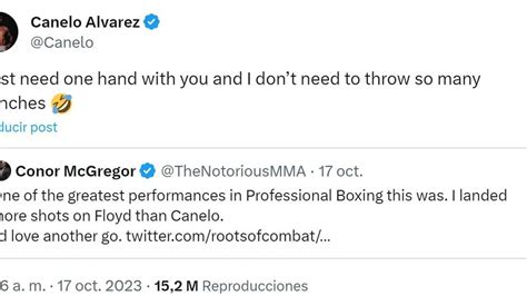 ¿habrá Combate Esto Fue Todo Lo Que Se Dijeron Conor Mcgregor Y Canelo