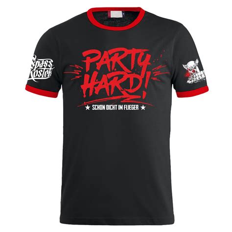 Männer T Shirt Spass kostet Party Hard Schon Dicht im Flieger S bis