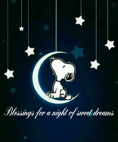 Snoopy Blessings For A Night Of Sweet Dreams Good Night Prayer Good