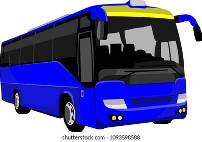 Bus Front Vector Stock Vector (Royalty Free) 1093598588 | Shutterstock