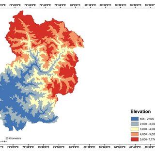 Elevation map of Chamoli District | Download Scientific Diagram