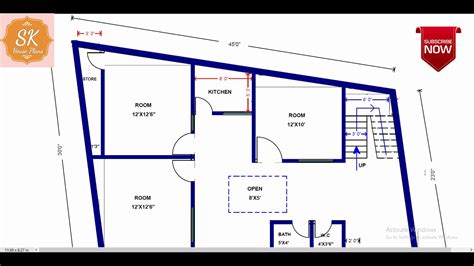 Irregular Shape House Plan Sq Ft Sq Yds Sq M