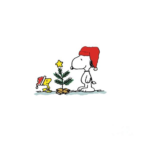 Snoopy Christmas All Color Drawing By Wily Alien Fine Art America