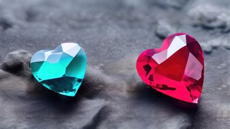 Premium Photo | Heartshaped gemstones