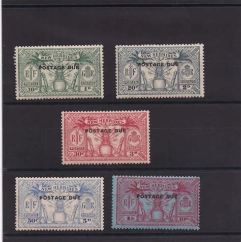 Nouvelles Hebrides Serie Complete De Timbres Taxes Neuf N Cote