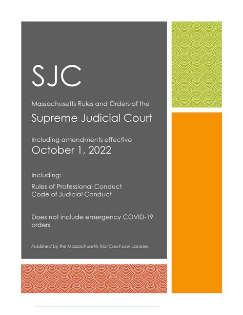 Massachusetts Supreme Judicial Court Rules : Massachusetts Supreme Judicial Court : Free ...