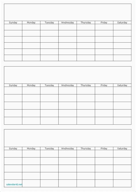 3 Month Blank Printable Calendar Template Printable 3 Month Calendar ...