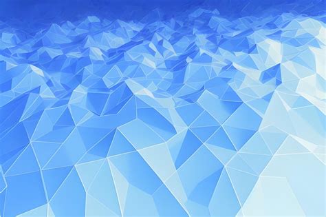 Premium Ai Image Blue Abstract Background Low Poly