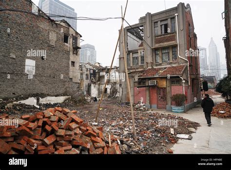 Destruction Of Shanghai Longtangs 19 01 2016 China Shanghai