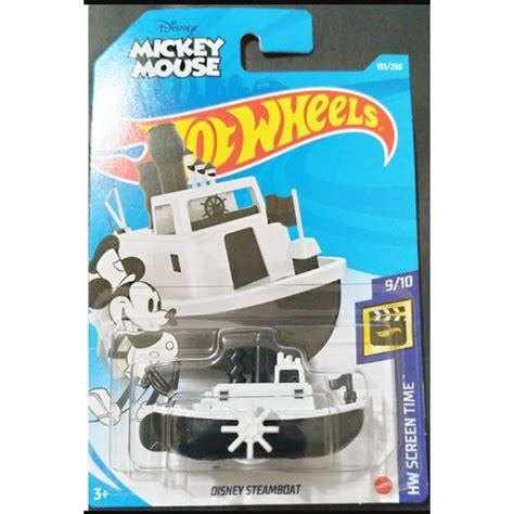 Hot Wheels Disney Steamboat Mickey Mouse GRX Shopee Brasil