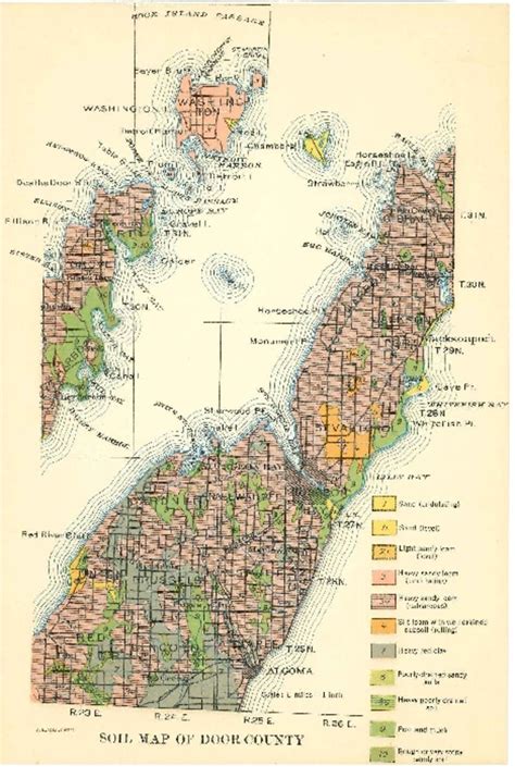 Door County Map Printable