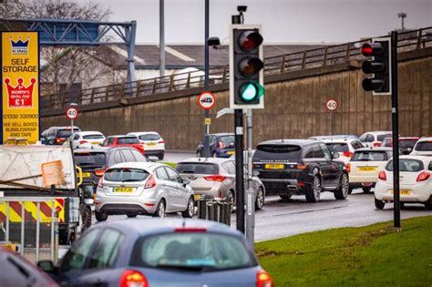 Flooding On A52 Brian Clough Way Causing Very Slow Traffic In Derby