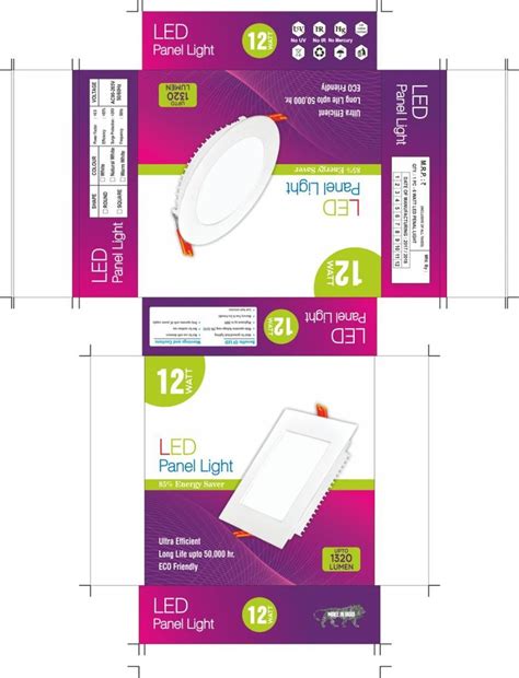 Led Panel Light Packing Box At Piece Udyog Nagar Industrial Area