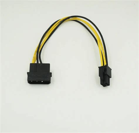 4 Pin Ide Molex To Motherboard 4 Pin P4 CPU Power Adapter Cable,100pcs ...