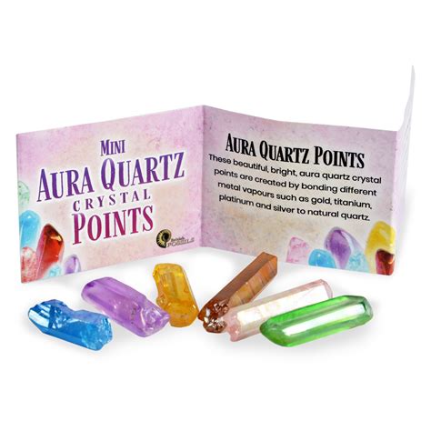 Mini Aura Quartz Points Pack British Fossils