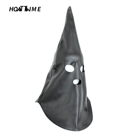 HOTTIME PVC cuir assistant retenue masque chien chapeaux tête capot