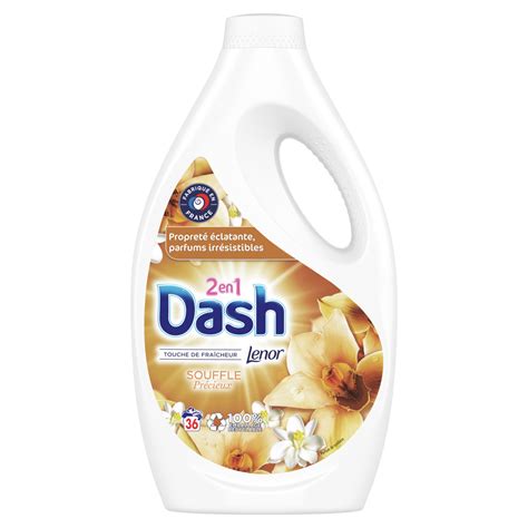 Dash Lessive Liquide En Souffle Pr Cieux Lavages L Pas Cher