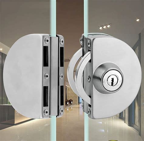 Amazon Qrity No Drilling Stainless Steel Glass Door Lock Double