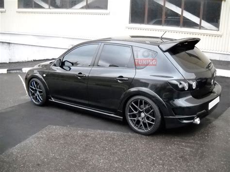 Высокий спойлер с стоп-сигналом MPS Mazdaspeed на Mazda 3 BK