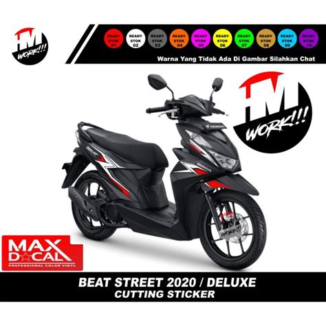 Striping Cuting Stiker Motor Honda Beat Deluxe Terbaru Sticker Motor