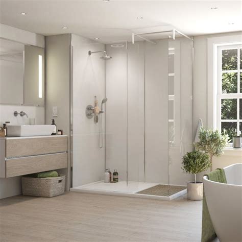 Selkie Board Waterproof Bathroom Shower Wall Pane White Gloss Spare