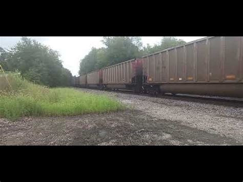 BNSF 5759 2 DPU Alright BNSF Lead Empty Coal Near New Cambria MO By