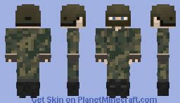 Soldier with helmet from Kalisz Minecraft Skin