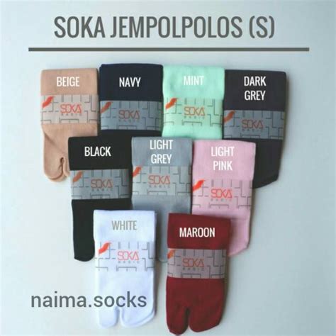 Jual Kaos Kaki Soka Jempol Basic Polos Semata Kaki Standard Shopee