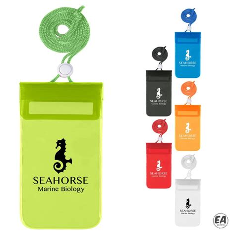 Promotional Waterproof Pouch With Neck Cord Customized Cell Phone Cases Branded Waterproof