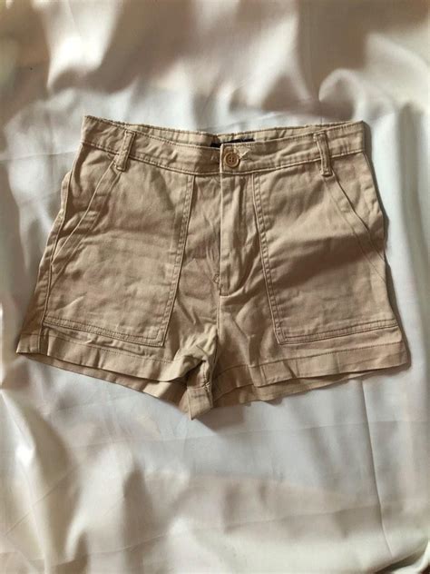Surplus Nude Brown Highwaist Shorts Women S Fashion Bottoms Shorts On Carousell