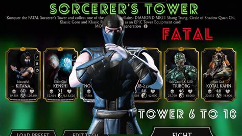 Mk Mobile Sorcerer S Tower Fatal Gameplay Tower To Fight